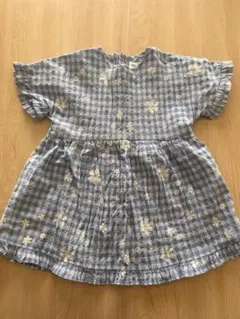 ZARA 花柄 チェックワンピース 92cmのサムネイル