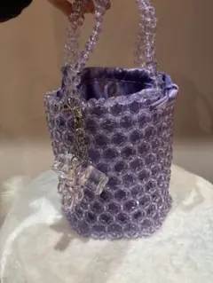 ビーズ ハンドバッグ