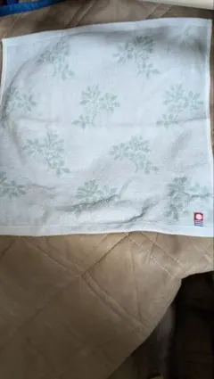 今治タオル 花柄コットンタオルハンカチ 未使用品