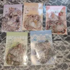 MOCARD 可愛い女の子　５種類　セット