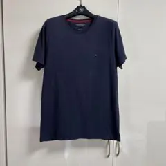 トミーフィルフィガー　半袖　Tシャツ　ネイビー　ワンポイント