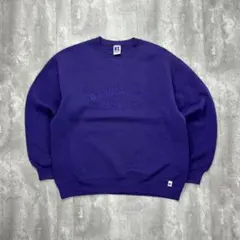 ラッセル USA製 90s 刺繍 スウェット トレーナーパープル XL 6149
