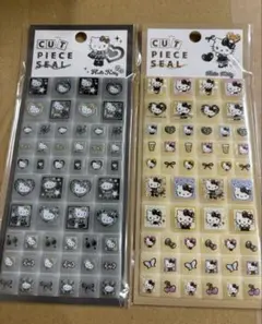 【正規品】ハローキティ　タイルシール　2枚　ヒョウ柄　レオパード　ギャルキティ