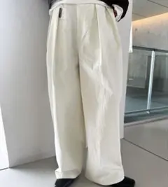 ポ*ン様 アンセルムGARDENwide chino slacks 1 グレー - メルカリ