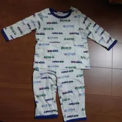 ミキハウス 電車柄 ベビーパジャマ 90サイズ