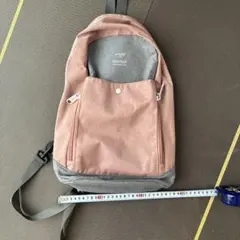 anello ボディバッグ ピンク×グレー