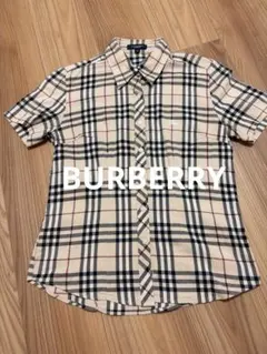 BURBERRY ノバチェック 半袖シャツ レディースL ホースロゴ バーバリー