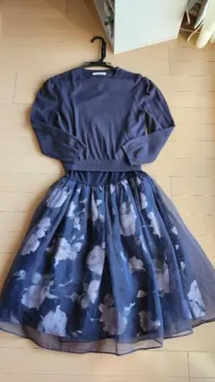 値下げ☆ニットキャミチュ-ルワンピース Mサイズ