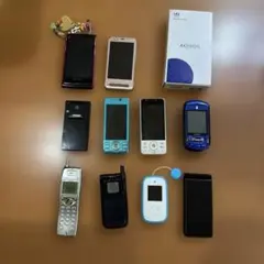 携帯電話 ガラケー スマートフォン11台セット ジャンク品