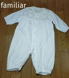 familiarファミリア 2WAYオール 50 60 ホワイト　ファミちゃん