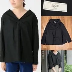 SLOBE IENA スローブイエナ リネン混ニュアンスシャツ 黒色 - メルカリ