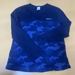 adidas neo 長袖Tシャツ L ネイビー・カモフラージュ