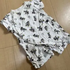 ミッキー キャラクターロンパース 70cm