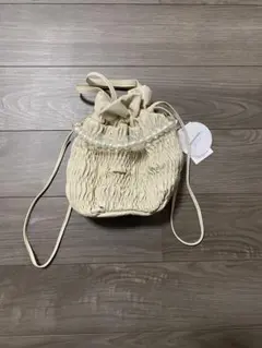 FIRANO バンブーハンドル 2way ショルダーバッグ ホワイト - メルカリ