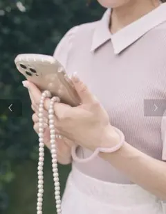 Areeam パールスマホショルダー&ハートリングストラップ【新品未使用】