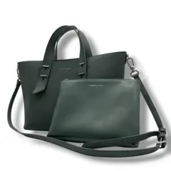 CHARLES & KEITH トートバッグ クラッチバック レザー