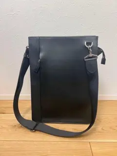 ダンヒル Cowhide（カウハイド） レザー ショルダーバッグ ブラック 