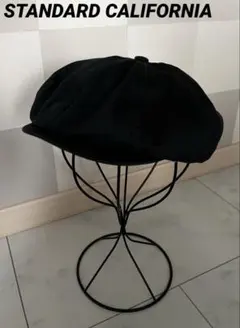 スタンダードカリフォルニア　ニュースボーイキャップ　キャスケット　ブラック　L スタンダードカリフォルニア エスディー ツウィル ニュース