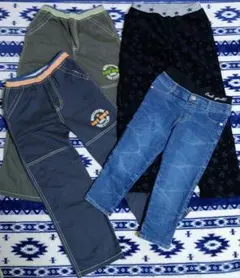 キッズ服 ボトムス4点セット 130cm