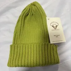 未使用　HIGHLAND 2000 ニットキャップ 綿100% イギリス製 帽子