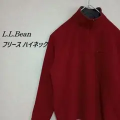 赤 フリースジャケット メンズ ハーフジップ