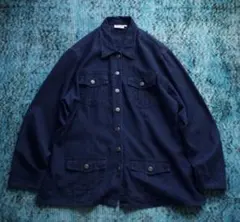 OUTIL VESTE CIZE BLACK INDIGO リネン ユーロ 軍 - メルカリ