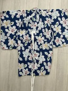 花柄 着物 5~6才 (100~115cm)帯セット
