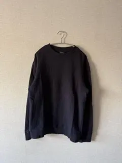 A.P.C リブセーター　メンズ　ユーロビンテージ　ネイビー　Lサイズ　パリのサムネイル
