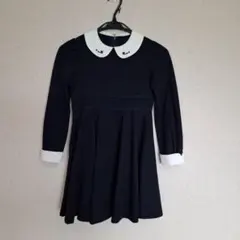 組曲ネイビーのAラインドレス130