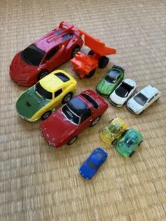 ミニカー 3台セット 赤 黄 青 スポーツカー 大きめ - メルカリ