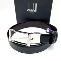 新品】dunhill オートマティック レザーベルト 穴なし 黒 高級モデル