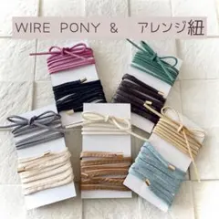 2本セット   ワイヤーポニーとアレンジ紐