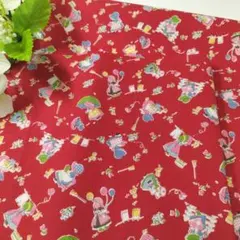 ☆サンボンネットスー　はぎれ　赤