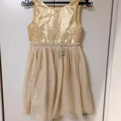 H&M シャンパンゴールド ドレス ワンピース128cm