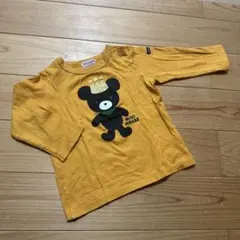 MIKI HOUSE クマプリント長袖Tシャツ　90㎝
