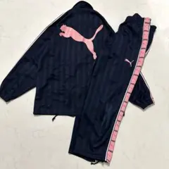 PUMA ジャージ セットアップ 上下セット 薄ピンク y2k ネイビー