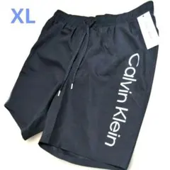 残1】カルバンクライン レア 水着 ウエストロゴ スイムウェア XL 海