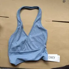 Dazy クロスデザイン ヨガウェア ブルー
