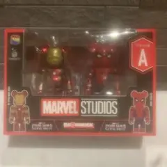 ベアブリック マーベルスタジオズ アイアンマン スパイダーマン　A賞