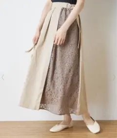 NICE CLAUP  サイドレーススカートのサムネイル