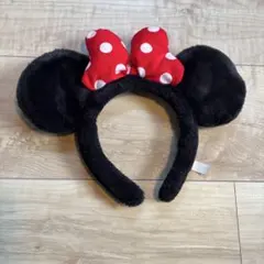 ミニーマウス カチューシャ 黒と赤