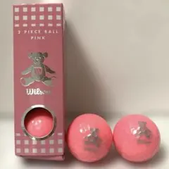 新品・未使用/Wilson ピンク ゴルフボール/5個（箱入り3個+箱なし2個）