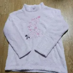 ユニクロ フリースパジャマ 上 ミニー