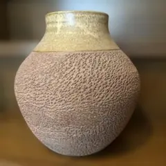 瀬戸 篁居園 高島徳松 黄金焼 壺 花瓶 - メルカリ