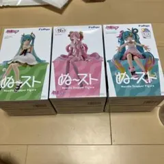 初音ミク 桜ミク スズラン　フィギュア ぬーどるストッパー 3種セット