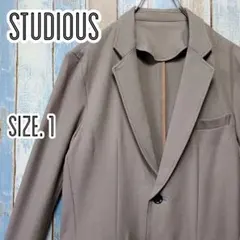 ステュディオス LiNoH クリスタルプリーツジャケット ノーカラー