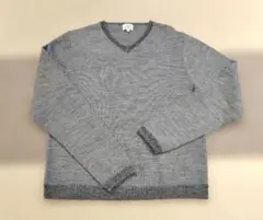 【BEAMS HEART】メンズ 薄手グレーニット（L）