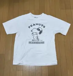 ユニクロ スヌーピー Tシャツ ピーナッツ 白 Lサイズ