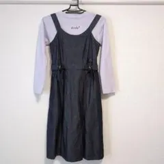 150　ジャンパースカート＋長袖Tシャツ