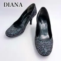 DIANA ダイアナ グリッター ハイヒール パンプス スパンコール 22cm
